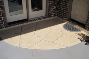 Flagstone pattern, Tea and cream base with brown antique