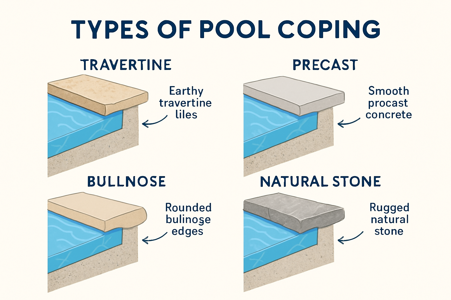 Understanding Pool Coping: Replacement Options and Material Comparisons
