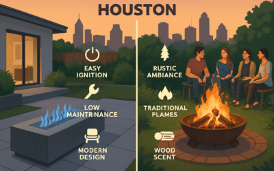 Exploring Fire Pits in Houston: Gas Versus Wood-Burning